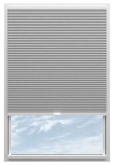 Obscura, Silver - Stick Fit Honeycomb Blind